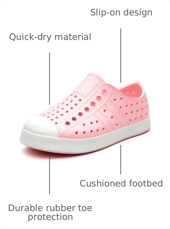 Image of Weestep Toddler Sandal for Boys and Girls Quick Dry Slip-On Lightweight Summer Water Shoe with Rubber Toe Protection