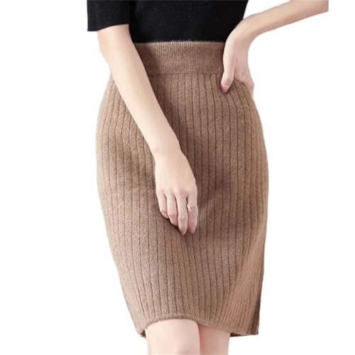 Office Lady Women's Wool Skirts Pleated Skirt Korean Style