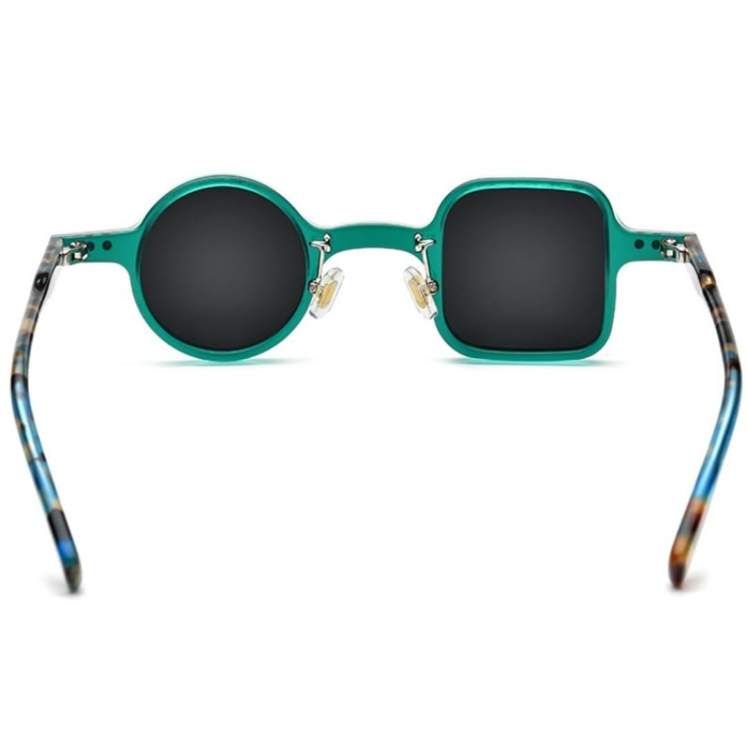 Gafas de sol redondas vintage de acetato polarizadas para conducir y actividades al aire libre.