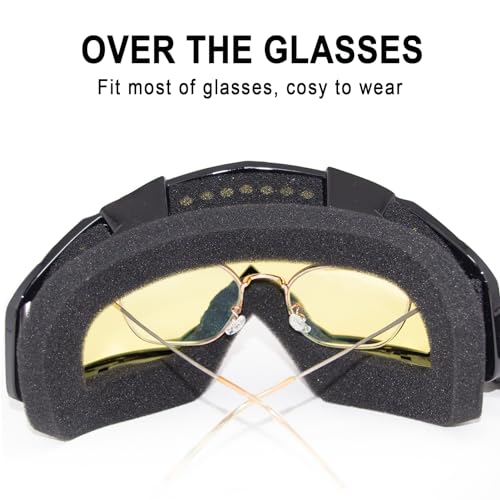 Image of Dirt Bike Goggles Motorcycle ATV Glass Riding Four Wheeler Offroad Mx Racing Helmet Goggles