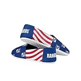 FOCO NHL New York Rangers Women's Canvas Stripe Shoes, X-Large (11-12), Blue