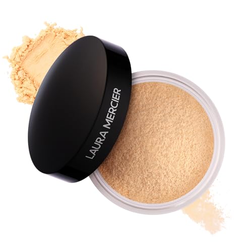 Laura Mercier Translucent Loose Setting Powder - 24HR Shine Control, Soft Matte Finish, Infused with Vitamins C+ E, Long-Lasting Wear, Normal to Oily Skin, 4 Shades for Virtually All Skin Tones