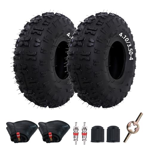 MZREXN 2 Pcs 4.10-4 410-4 4.10/3.50-4 Tire and Inner Tube