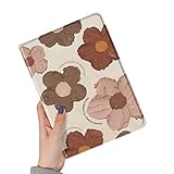 KMXDD Floral Pattern iPad 9th 8th 7th Generation Case with Pencil Holder iPad Air 3 iPad Pro 10.5 inch 10.2 inch Soft TPU Back Cover Cute Flower Case Auto Wake Sleep (Color B)