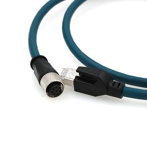 Cable Ethernet Cat 7e M12 a RJ45 1 m miniatura 2