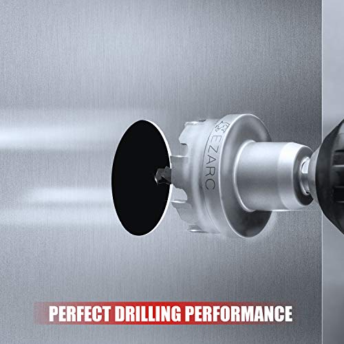 Image of EZARC Carbide Hole Saw Heavy Duty, Hole Cutter for Stainless Steel, Sheet Metal 3-9 /16 inch 90mm