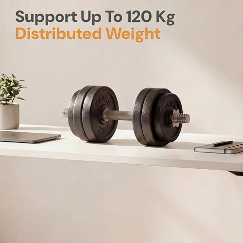 Image of Table Top for Office, Study & Standing Desk - 25mm Pre-Laminated Engineered Wood, Matte Scratch & Spill Resistant, Load up to 120 kg, Suitable Frames - 60x30 inch,Sonoma Light