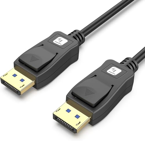 Câble DisplayPort 5m Techly Noir Connecteur ICOC DSP-A21-050 Cordon Vidéo Haute Performance