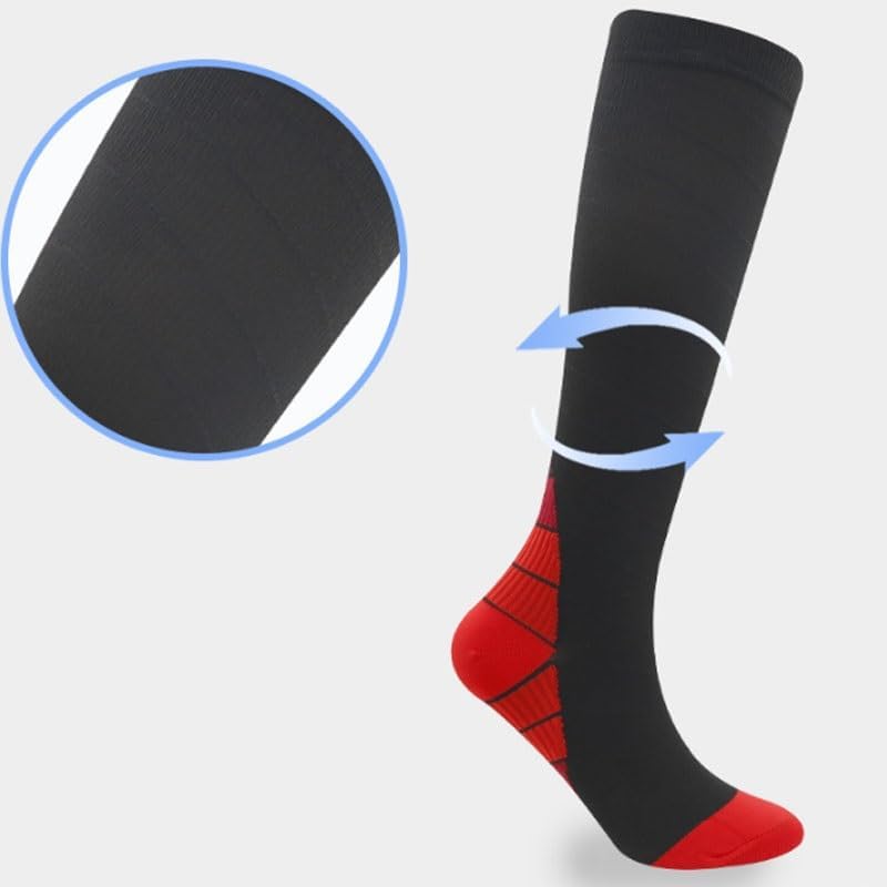 Pressure Socks Men's Women's Cycling Sports Long Tube Compression for Circulation, Athletic Recovery & Travel
