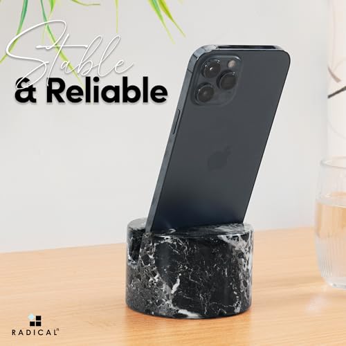 Radicaln Marble Phone Holder Green Onyx 3.5" Inches Handmade iPhone Stand for Desk, Ipad Stand for Office Desk Accessories, Phone Holder with Speaker by Radicaln - Image 5