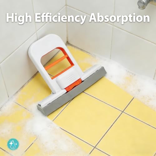Liedrg Mini Sponge Mop, Portable Self-Squeezing Handheld Mop with Extra Refill, Foldable Wet & Dry for Kitchen Countertop, Bathroom, Glass Surfaces — view 6