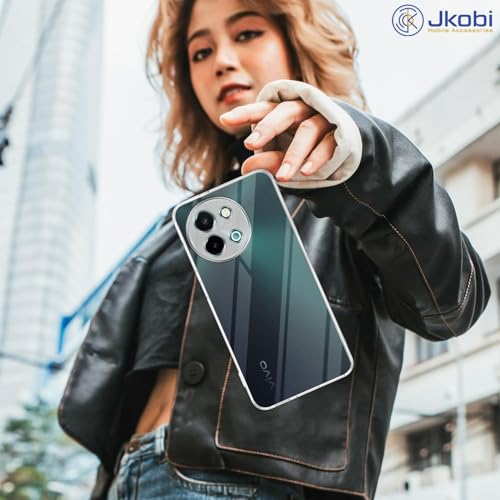Image of Jkobi Back Case Cover for Vivo Y58 5G (Camera Protection with Silicone Clear Shockproof Case | Flexible and Soft | Transparent)