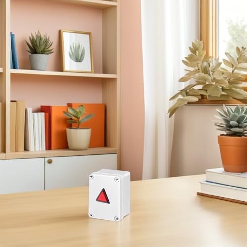Botón triangular rojo Cabilock para máquina con microinterruptor plástico 5