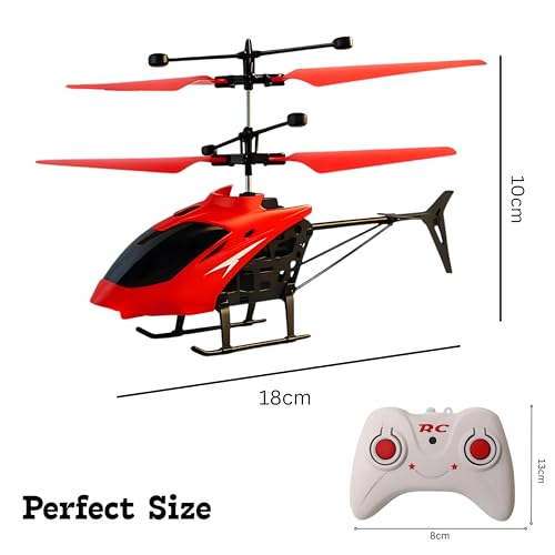Image of Remote Control Helicopter for Kids | Helicopter with Hand Gravity Sensor, 3D Light & Safety Sensor | Indoor and Outdoor Flying Fun, Multicolor for Boys and Girls