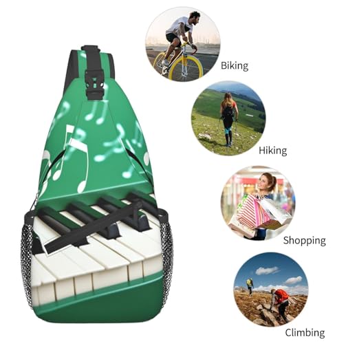 Bolso Cruzado de Hombre Negro Tipo Sling para Excursión miniatura 7