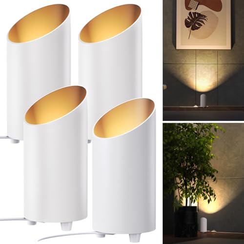 Sunco 4 Pack Uplights Indoor Floor Can Light, LED Uplighting