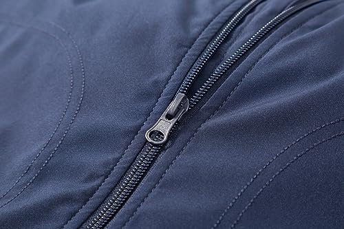Image of TLZC Men's Fashion Bomber Jacket Lightweight Track Windbreaker Jackets Outdoor Golf Windproof Coat