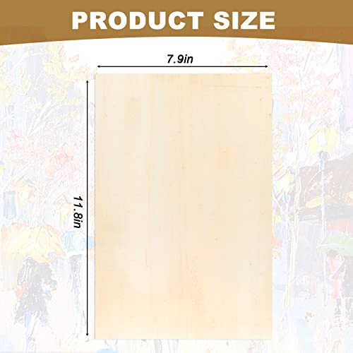 15 Pack Unfinished Wood Canvas Panels Kit 11.8X7.9 Inch Wooden Panel Boards Wood Paint Pouring Panels Wooden Canvas Panels Boards For Painting, Pouring Art, Crafts #TOP2