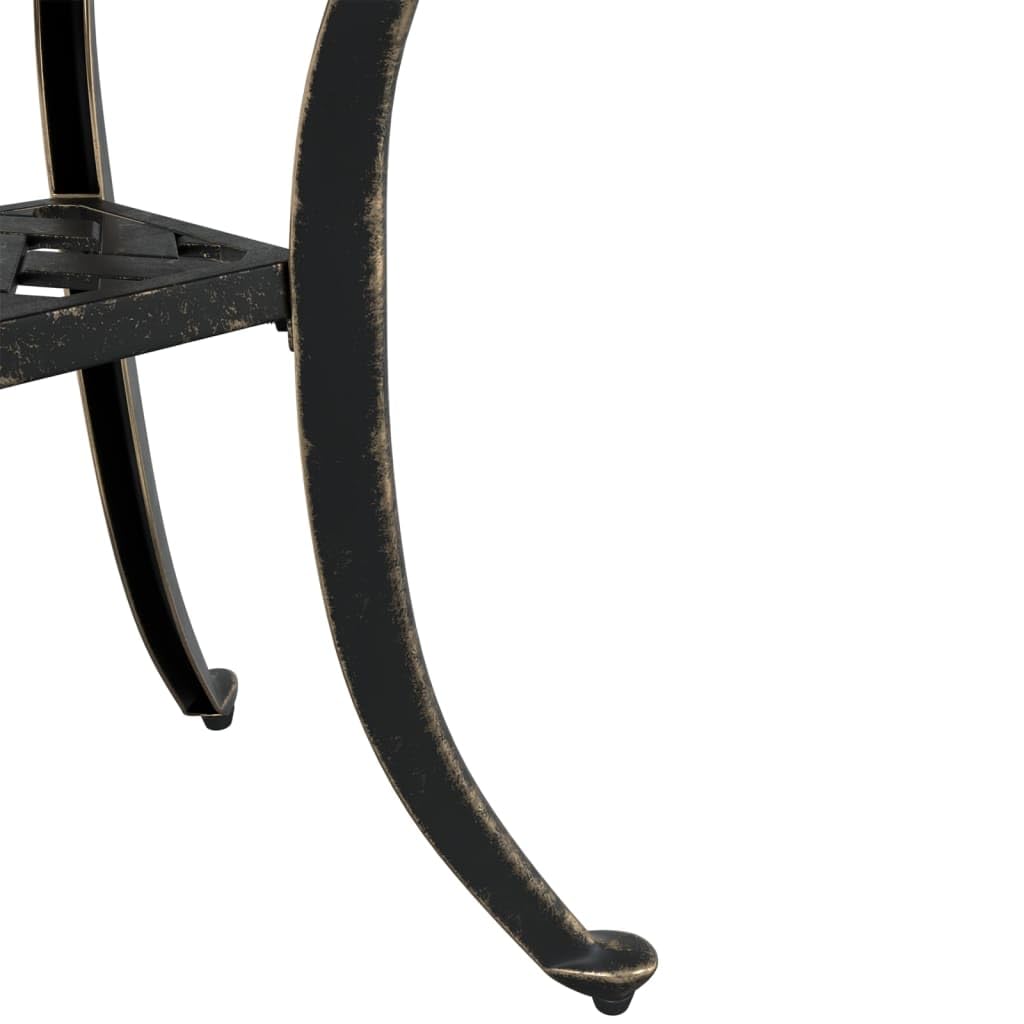 Mesa de Jardín Aluminio Fundido Bronce 53x53x53 cm, vidaXL