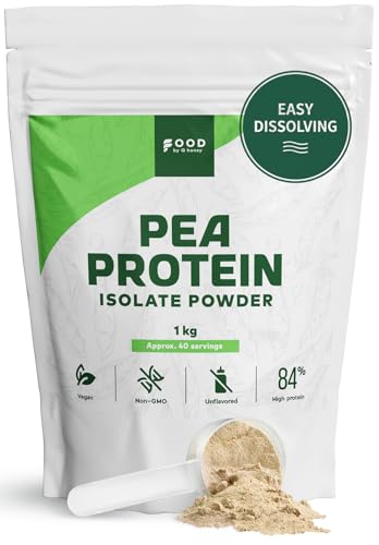 Pea Protein Isolate Powder 1KG Unflavoured 84% Plant Protein Vegan