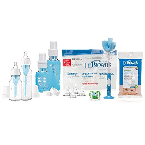 Image of Dr. Brown's Natural Flow Standard Glass Bottles, 8 Ounce, 2-Count (Glass Gift Set)
