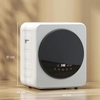 HOMCOM Mini Wäschetrockner 4 kg Kapazität 800 W Freistehend bis 60℃ Weiß – Ansicht 7