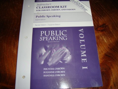 Public Speaking (Instructor's classroom kit - P... 0205611435 Book Cover
