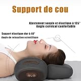 Générique Prime Physio Masseur Cervical, Masseur Dos et Cervicales avec Traction, Massage et Chaleur, Masseur D'éPaules pour Soulager Les Douleurs des Tissus Profonds (Gris Clair) - 5
