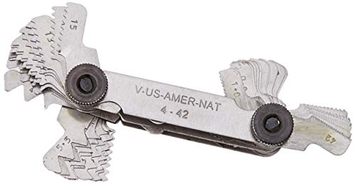 Faithfull PITCHMA - Misuratore passo vite, 55 tipi di filettature metriche e americane