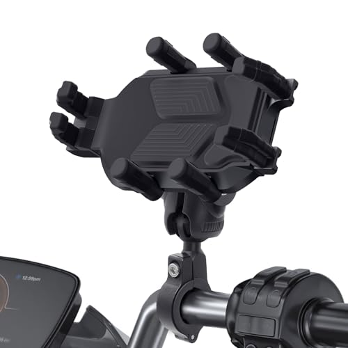 Support de téléphone moto anti-choc à libération rapide et rotation 360