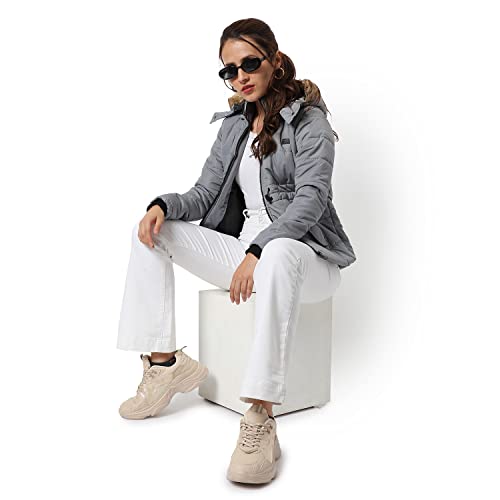 Image of PINACOLADA Women's Puffer Regular Fit Bomber Jacket For Winter Wear | Standing Collar | Full Sleeve | Zipper | Casual Jacket For Woman & Girl | Western Stylish Jacket For Women