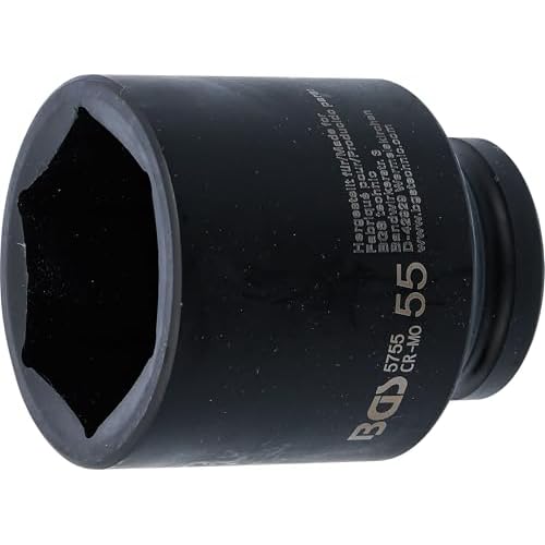 BGS 5755 | Kraft-Steckschlüssel-Einsatz Sechskant, tief | 20 mm (3/4") | SW 55 mm