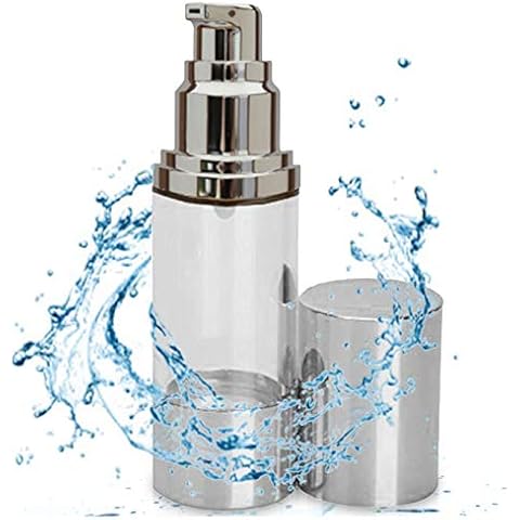 Sterile Airless Pump Bottle 1oz - Vacuum Cosmetic Travel Container– Refillable Small Pump Bottle for Makeup Foundations, Serums & Creams - Lightweight Shock & Leak proof Travel Pump Bottle - BPA Free Cover