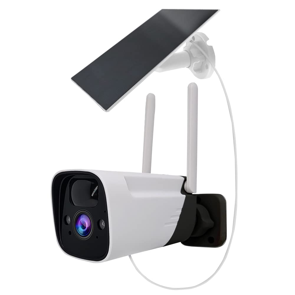 Caméra de surveillance sans fil WiFi extérieur solaire 1080p détection