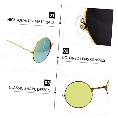 Balacoo 6 Peças Fantasias De Cosplay Acessórios Para Bonecas Óculos Vintage Mini Óculos De Sol Para