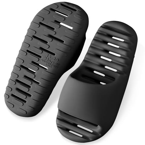 Sandalias de Mujer y Hombre Chanclas de Antideslizantes Suaves Zapatillas de PVC Pantuflas de Baño Secado Rápido con Orificios de Drenaje para Casa, Playa,...