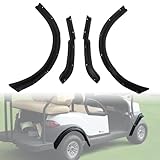 A & UTV PRO Fender Flares Kit for Club Car Tempo 2017-2025 Golf Cart, Front and Rear Mud Guards with Mounting Hardware, Black Accessories for Standard Body Carts, 4PCS