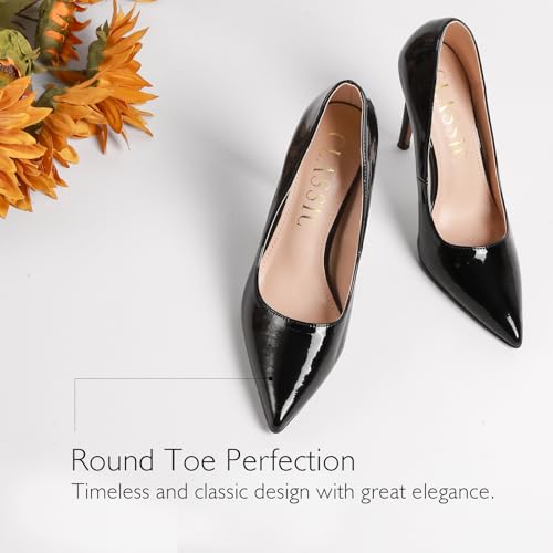 Women's Closed Heels Pointed Toe Pumps High Heels Silver Party Wedding Dress Shoes 4 Inch Slip on Heeled Sandals Platform Crystal Rhinestone Comfort Sexy Lowpointed4