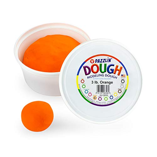 Hygloss Products Inc. HYG48306 Dazzlin Dough Orange 3 Lb Tub