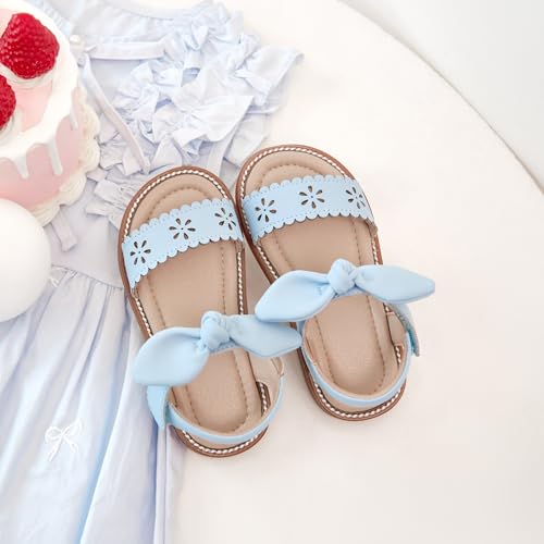 Image of Otter MOMO Girls Open Toe Princess Flat Sandals with Comfort Sole Summer Sandals