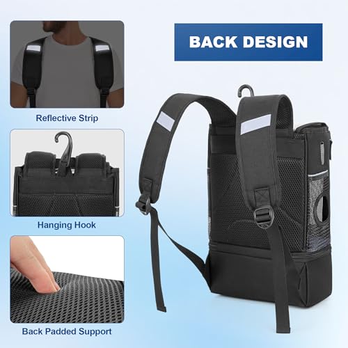 Trunab Portable Oxygen Concentrator Backpack, POC Carrying Bag Compatible with Inogen One, Caire Freestyle Comfort, Oxygo, Black by Trunab - Image 4