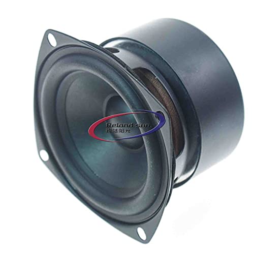 2 Altavoces de 3 Pulgadas de 15 W de Agudos antimagneticos Cuadrados 4 6 8 ohmios HiFi Altavoz de Rango Completo Fuerte inmunidad de interferencias para Altavoz de Audio DIY (8 Ohm Doble magnético)