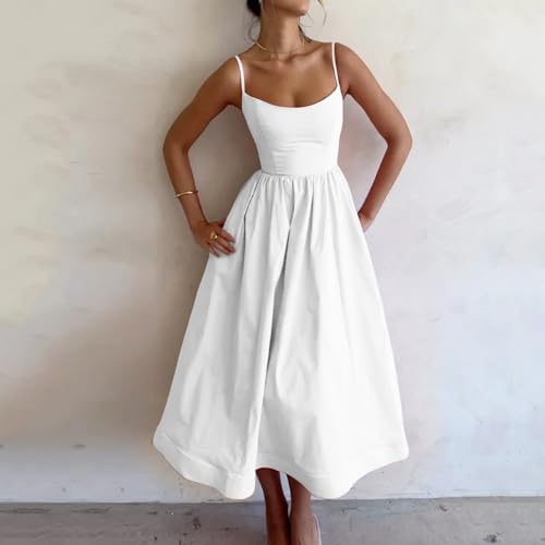 Robe de plage fluide à taille haute pour flâner sous le soleil - 3