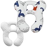 Baby Travel Pillow, Infant Kid's Cushion Soft and Skin Friendly for Car Seat, Pushchair and Stroller (Style L)