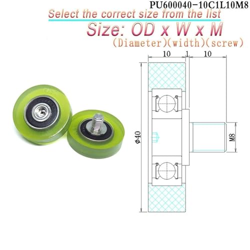 Roulements rigides à billes PU600032-10C1L10M8 diametre 32mm - 5