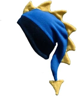 DinoHaven Loch Ness Fleece Winter Hat Navy, Blue, Yellow