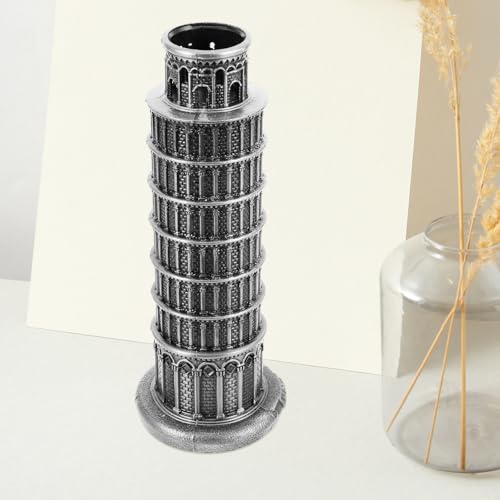 Torre de Pisa adorno decorativo retro para mesas de café y rincones con encanto en el jardín 7