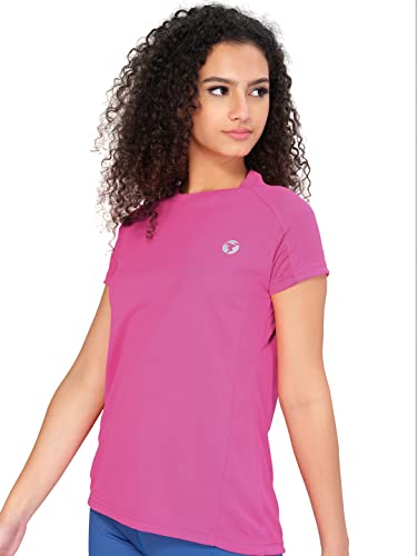 Image of TECHNOSPORT Women's 100% Polyester Regular Fit T-Shirt