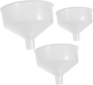 BESPORTBLE 3PCS Wide Mouth Plastic Kitchen Funnels for Filling Bottles and Canning Food-Grade Funnels for Dry Ingredients Cooking Oils and Household Use