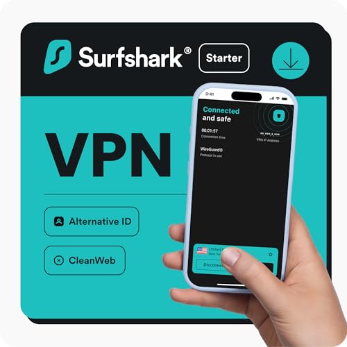 Surfshark Starter, Vpn, Starter, 12 Meses, Código Digital